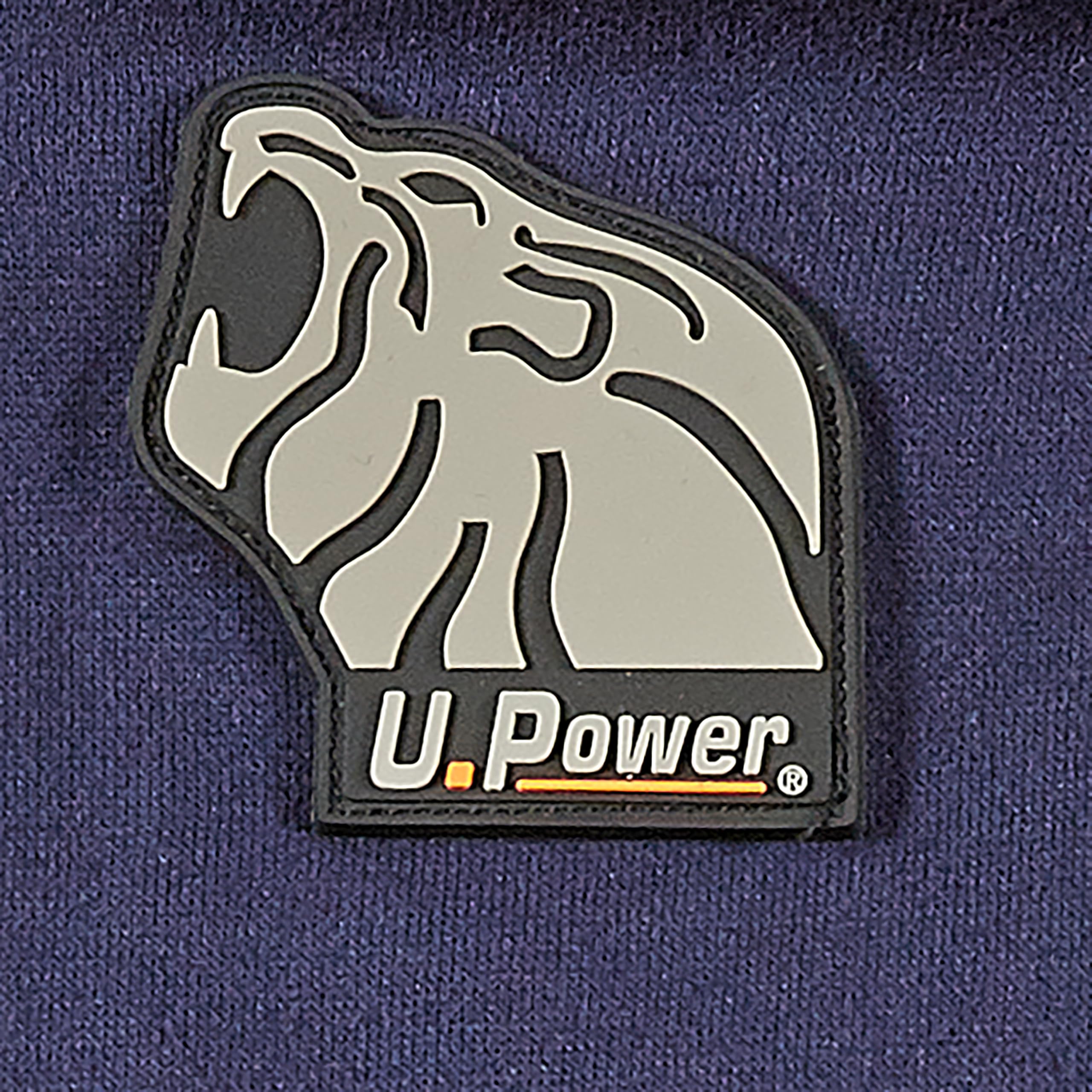 U-POWER | Felpa da Lavoro Uomo Girocollo con Chiusura a Zip URANUS, 65% cotone 35% poliestere