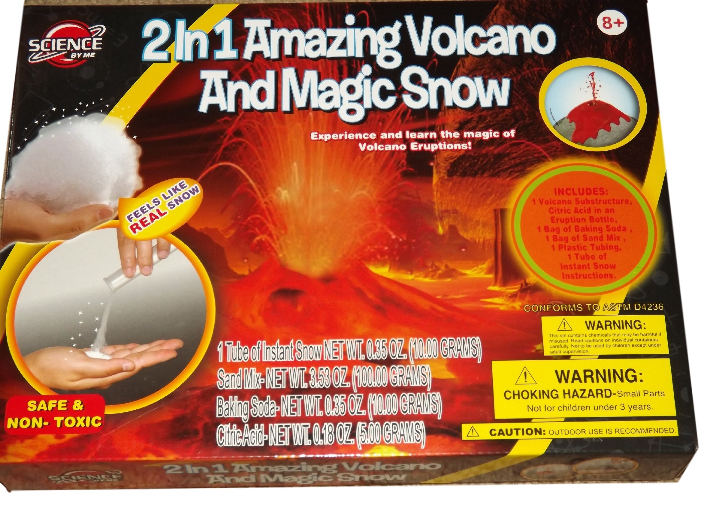 Kids Science Projects, Exploding / Erupting Volcano Kit, and Magic Snow Kit. Learning & Development Science Toys