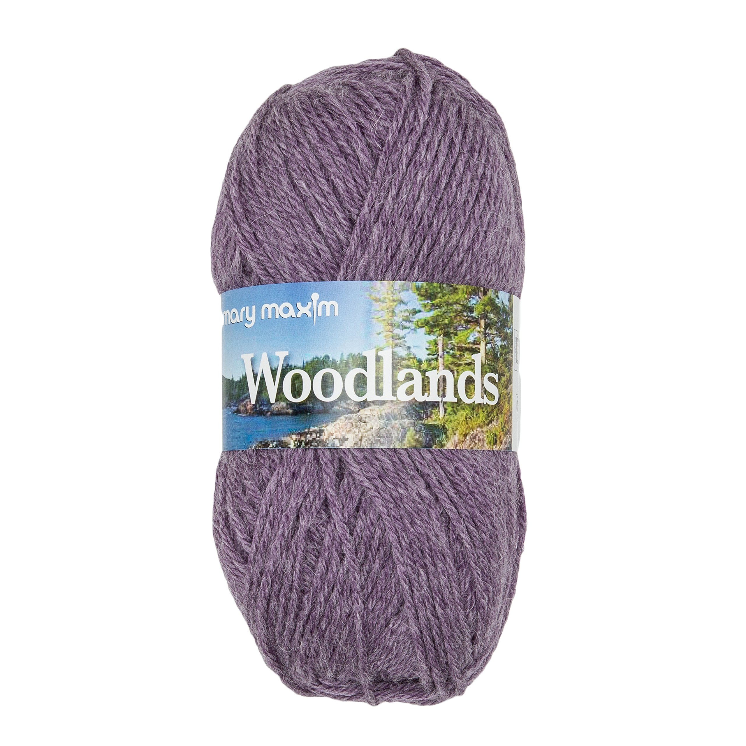 Mary Maxim Bosque Yarn Plum Mist hilo para tejer mantas de invierno en casa