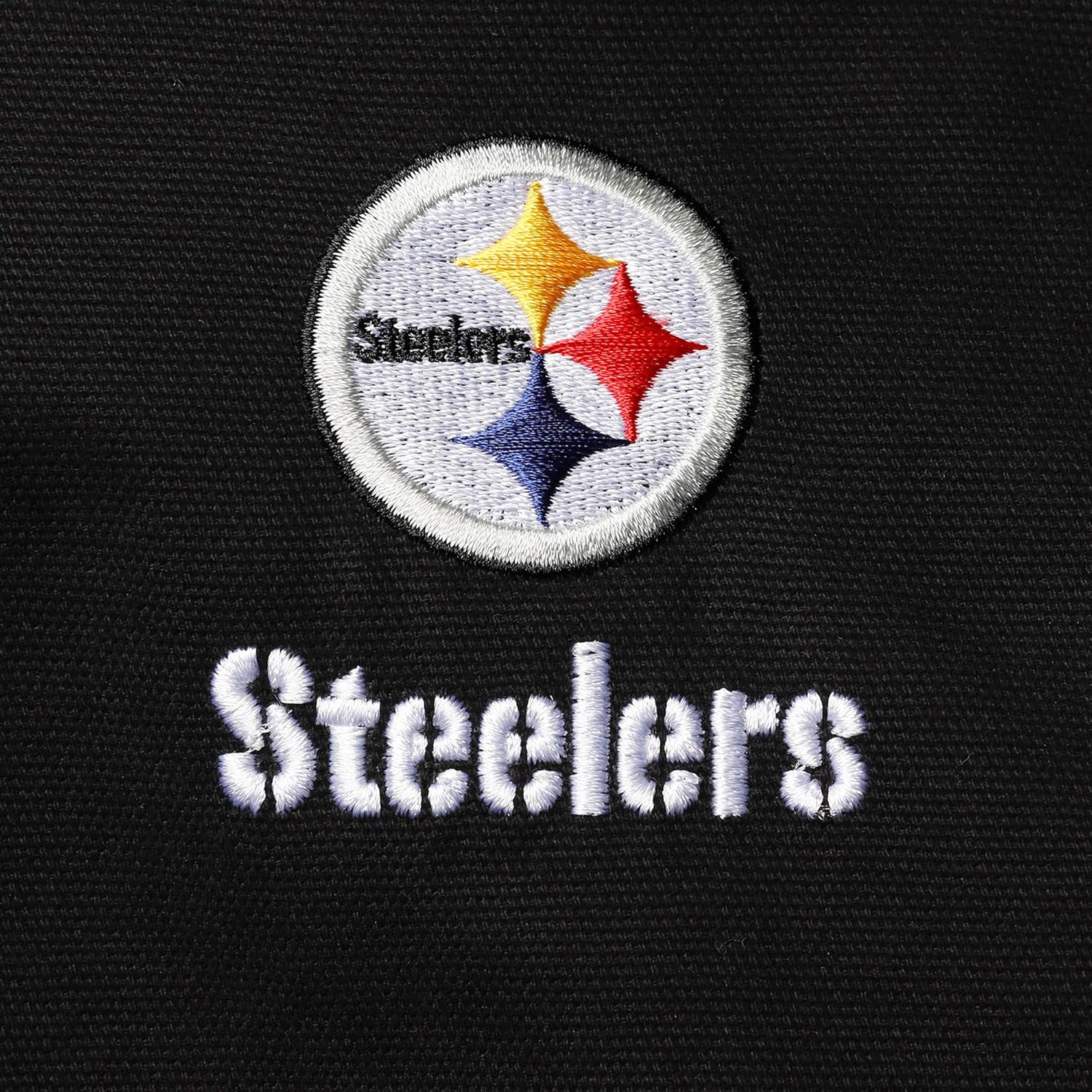 Dunbrooke NFL Pittsburgh Steelers Dakota Canvas Quilt Lined Hooded Jacket, Black, 4XL
