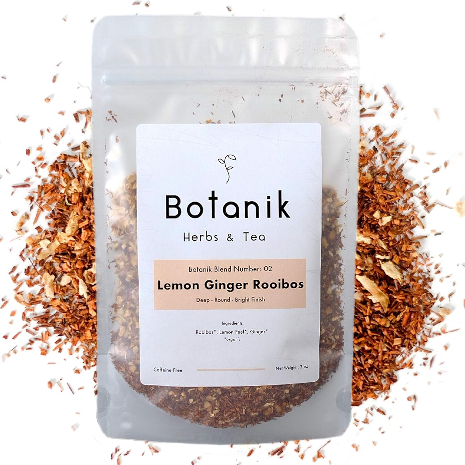 Loose Leaf Herbal Tea Lemon Ginger Rooibos Blend 02