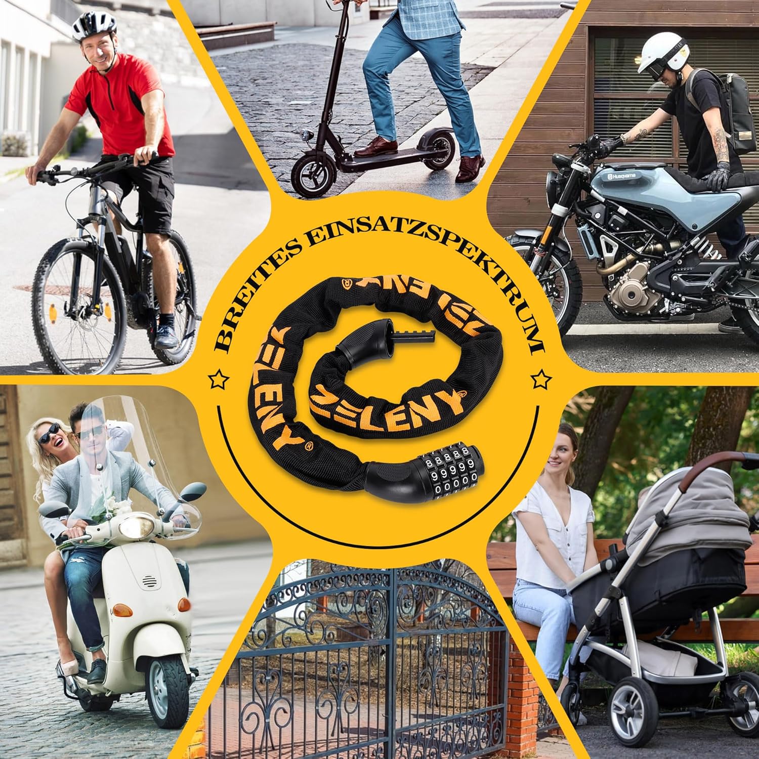 Wide range of applications for the lock