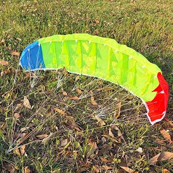 100cm RC Paraglider Wing Single Layer Canopy Replacement Electric Powered Paragliding Head for Beginners Outdoor Indoor Paraglider Accessories