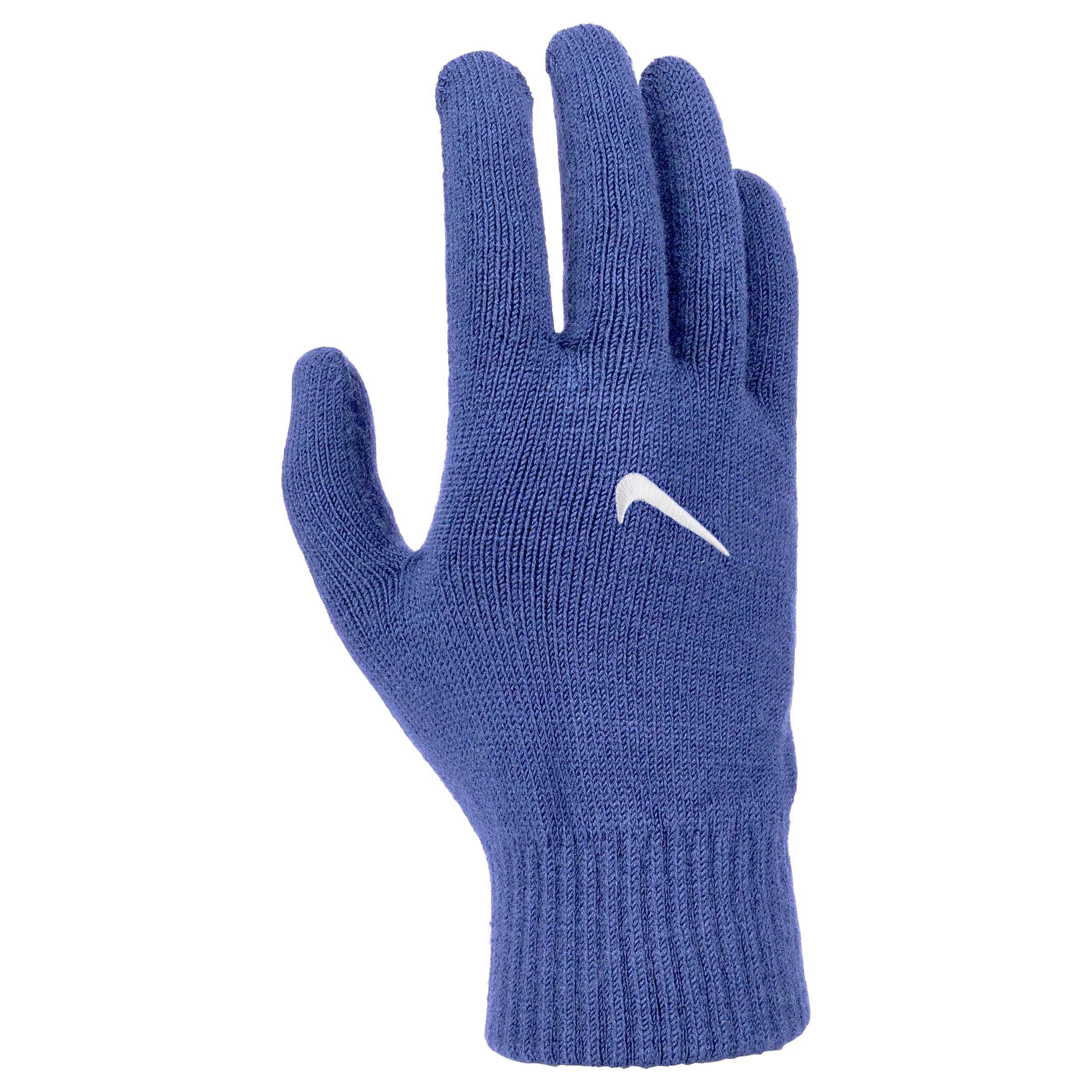 Nike Men's Knit Swoosh Gloves 3.0 Running Training Fitness Winter Gloves Touchscreen Grip, Comet Blue/White, M