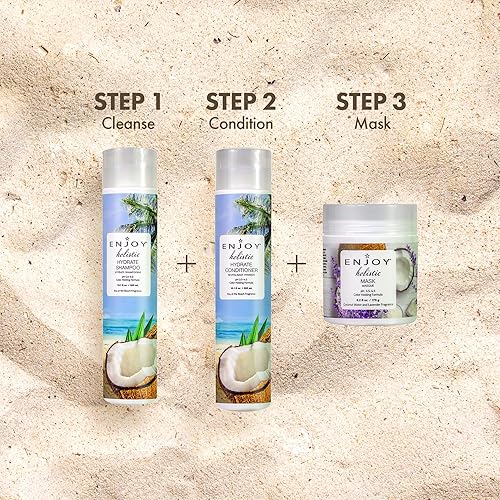 Miniatura 8 de ENJOY Hair Care Holistic Hydrate Conditioner, pH 3.5-4.5, acondicionador para cabello dañado, acondicionador para cabello rizado, productos para el