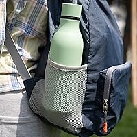 Vista 117 de BJPKPK Botellas de agua aisladas, botella de agua de metal de acero inoxidable de 18 onzas con correa, termo a prueba de fugas sin BPA, tazas