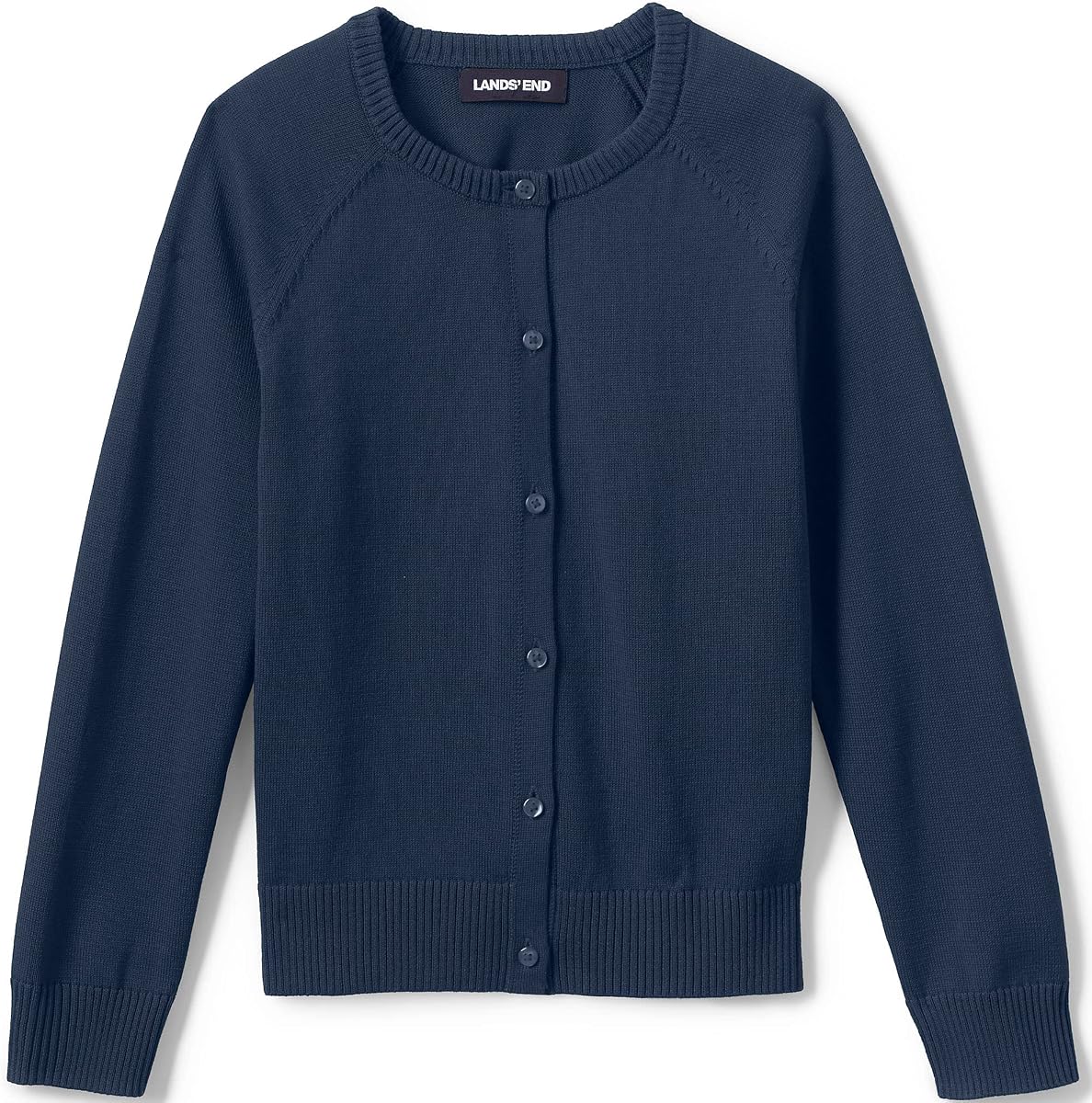 Suéter tipo cárdigan modal de algodón para niñas de uniforme escolar
