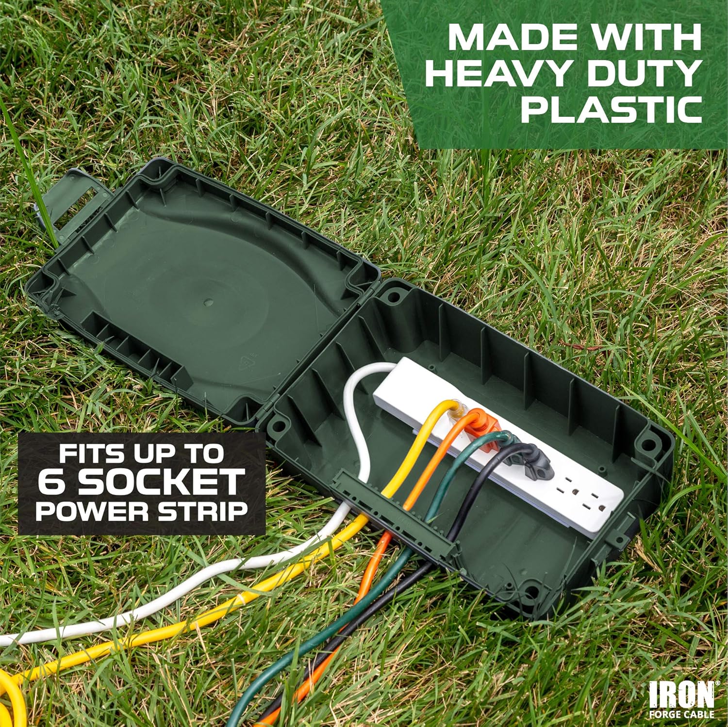 🔥 Flаѕh Sаlе Weatherproof Extension Cord Connection Box - Waterproof Outdoor Cover for Electrical Connections, Green 🔥 Weatherproof Extension Cord Connection Box - Waterproof Outdoor Cover for Electrical Connections, Green