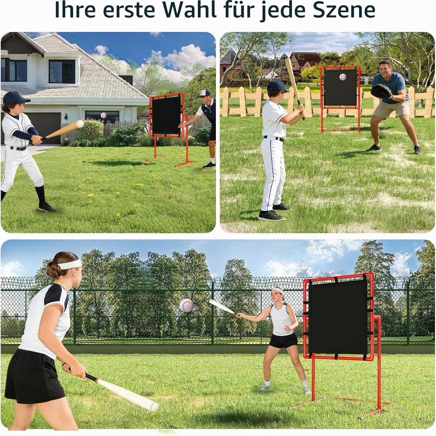 Baseball Strike Zone Target | Kompatibel Mit Plastikballspielen & Blitzball | Langlebiger Stabiler Rahmen + Strapazierfähiger Stoff | Praktisches Baseball-Schlagtrainingsgerät