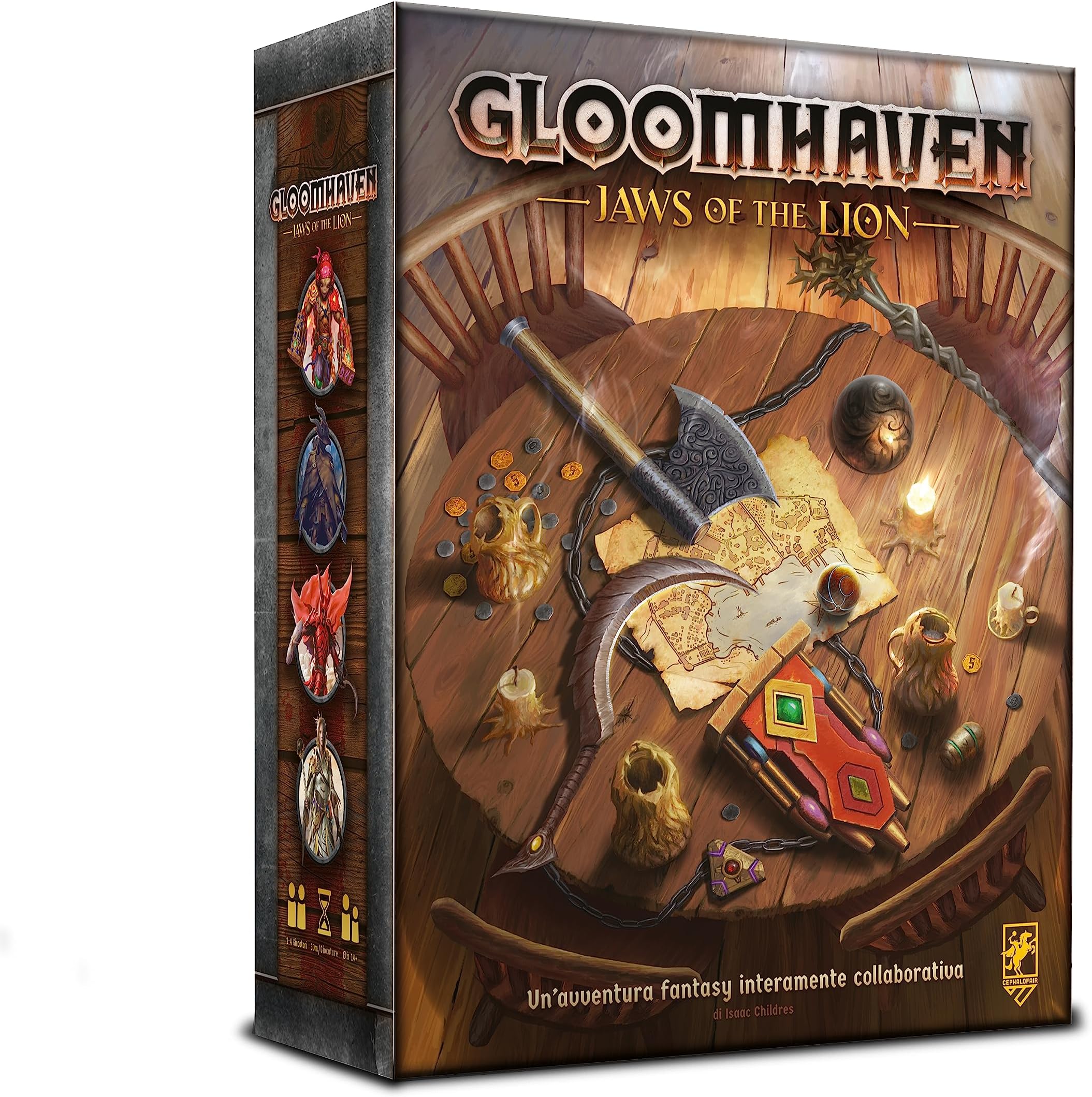 Asmodee - Gloomhaven Second Edition: Jaws of the Lion - Board Game, 1-4 Players, Italian Edition