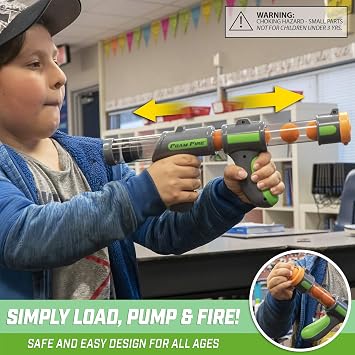 GoSports Official Foam Fire Blasters - 2 Pack Toy Blasters & Replacement Bullet Balls Fun for Accuracy Games and GoSports Foam Fire Shooting Games