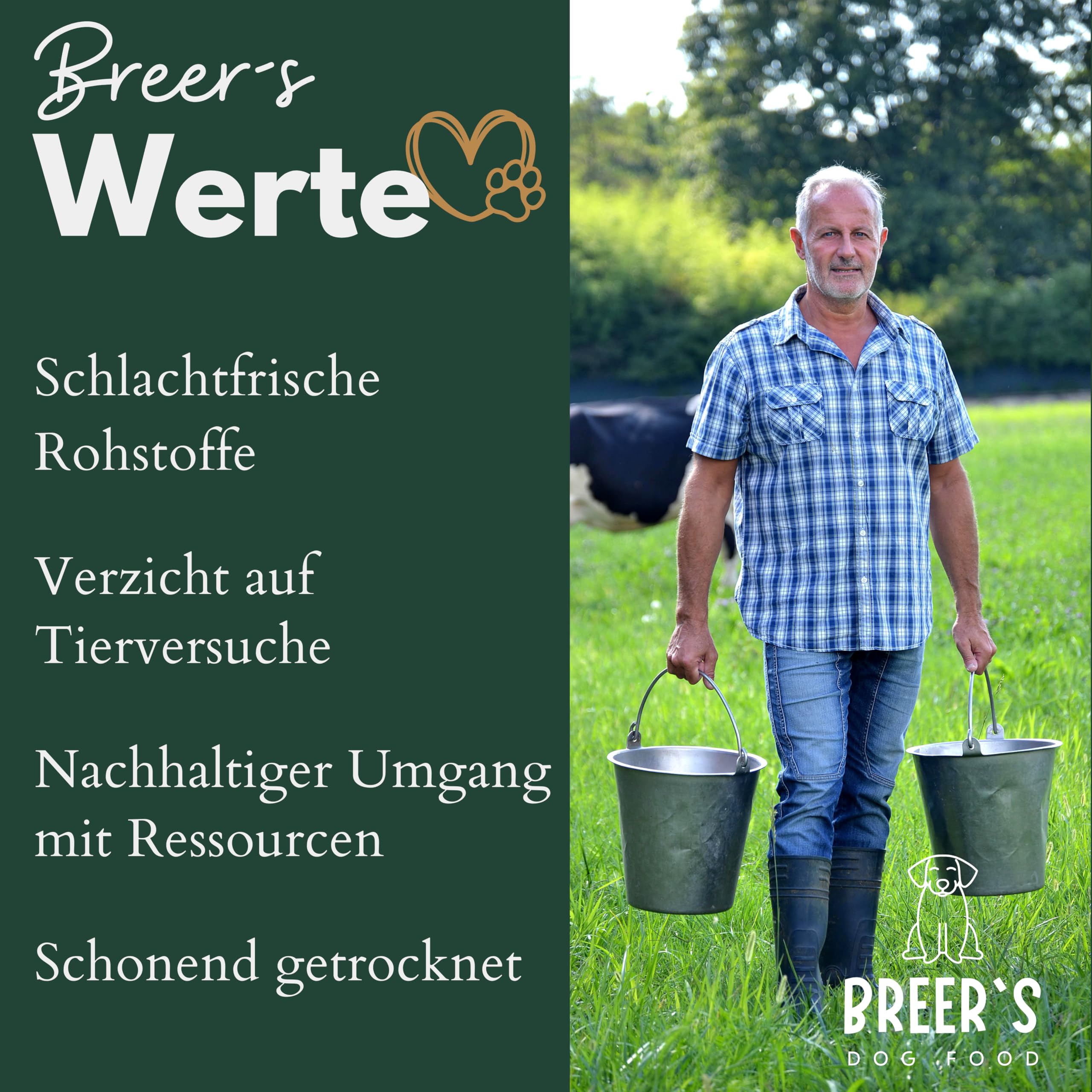 BREERs Getrocknete Rinderohren mit Muschel für Hunde 1 Kg aus eigener Deutscher Herstellung, Kauartikel für Groß & Klein