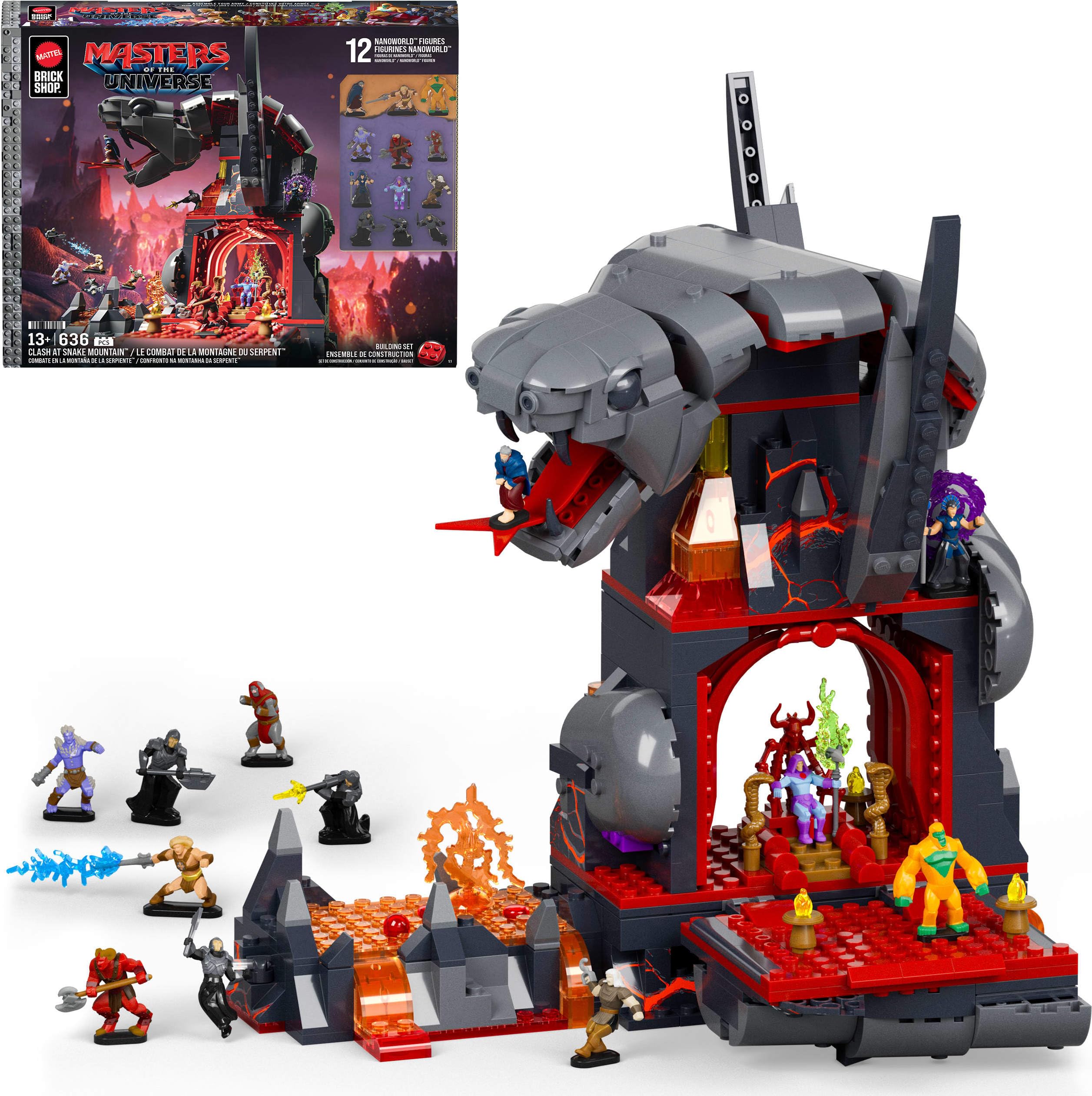 Amazon.com: Mattel Brick Shop Masters of the Universe Building Set