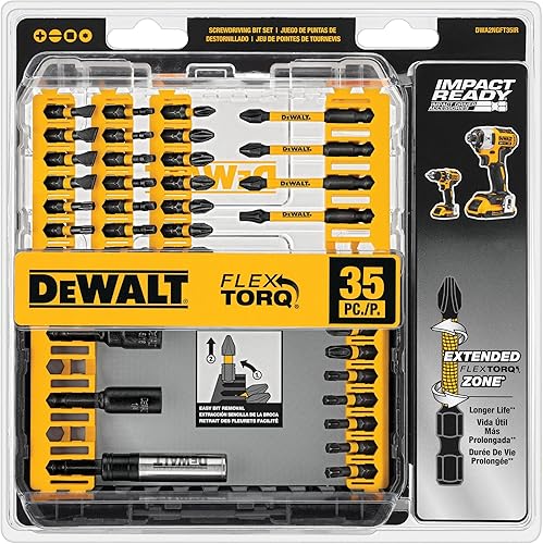 Miniatura 9 de DEWALT Juego de puntas de destornillador de impacto, 35 piezas (DWA2NGFT35IR)