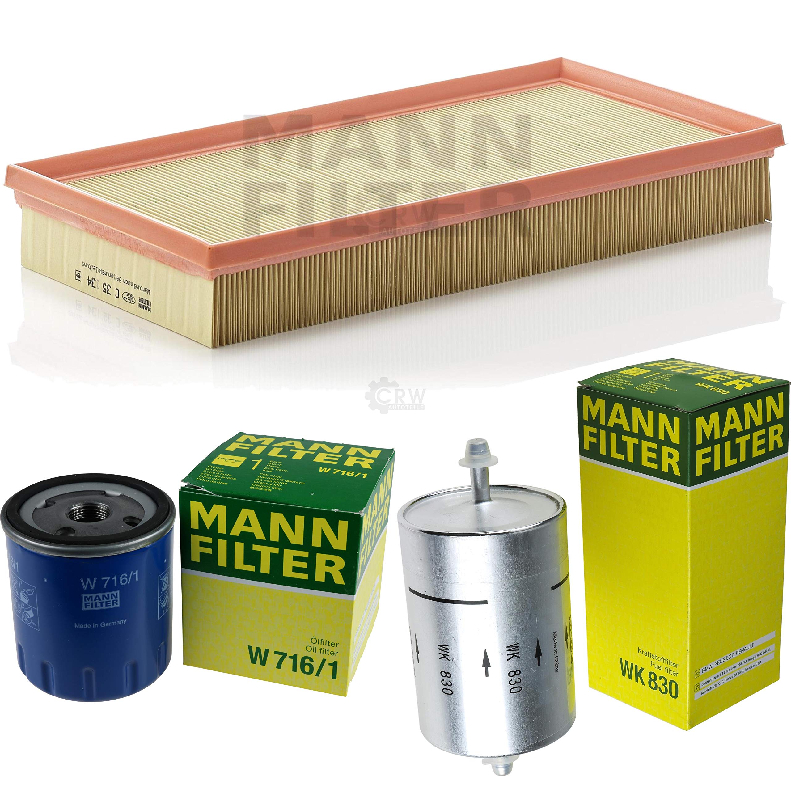 MANN-FILTER - Set di ispezione, filtro del carburante, filtro dell'olio, filtro dell'aria