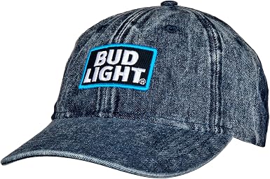 Bud Light Logo Adjustable Denim Hat at 