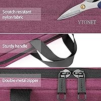 Vista 7 de Ytonet Funda para laptop de 15.6 pulgadas, compatible con la TSA, con asa, para mujer, funda protectora delgada de transporte compatible con laptops
