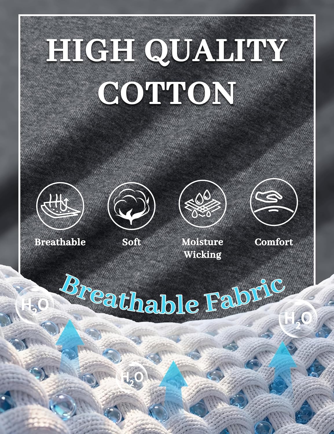 EKLENTSON Men's T-Shirts Long Sleeve Cotton Crew Neck Shirts Moisture Wicking Classic Basic Casual Tops Soft Fall Tees - Image 6