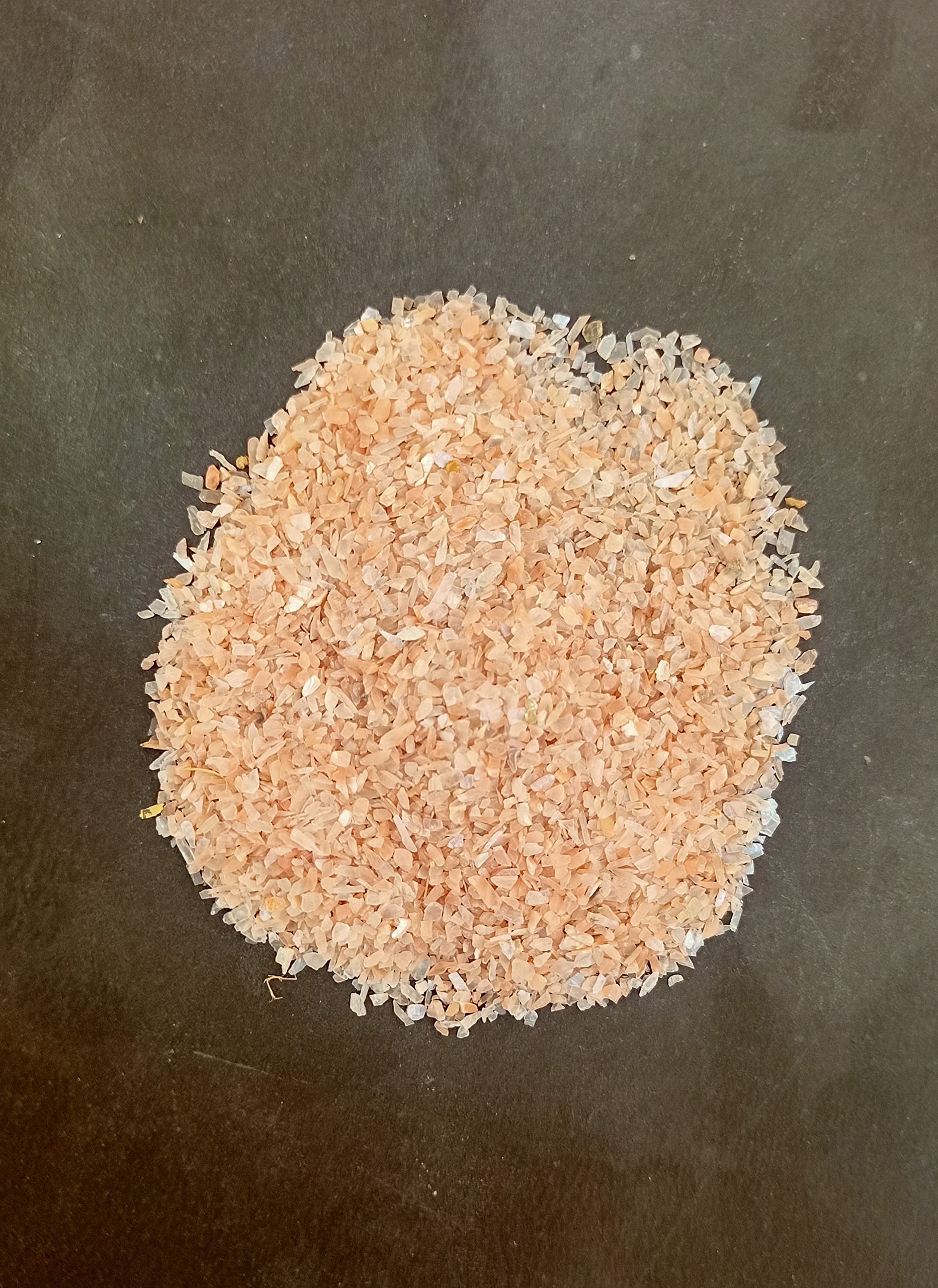 Original Pink Moonstone Gemstone Coarse Crushed, 1250 CT/ 250 Gram