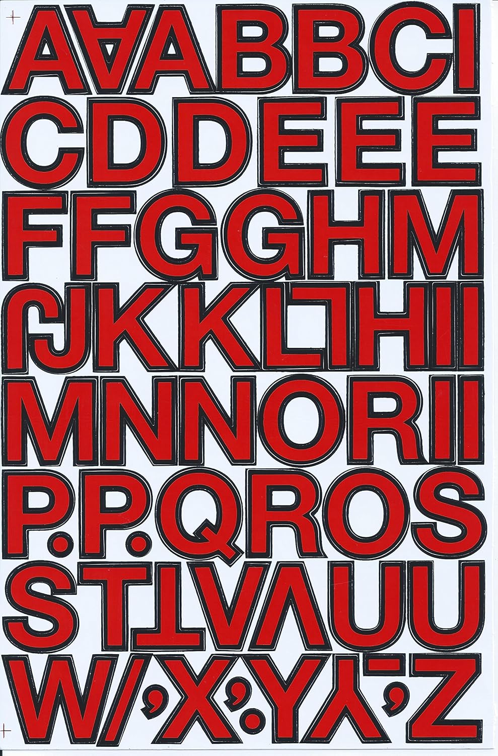 Amazon シャシャン Xiaxin 防水 Pvc製 アルファベット ステッカー セット 耐候 耐水 ローマ字 キャラクター 表札 スーツケース ネームプレート ロッカー 屋内外 兼用 Ts 114 レッドｘブラック シール ステッカー おもちゃ