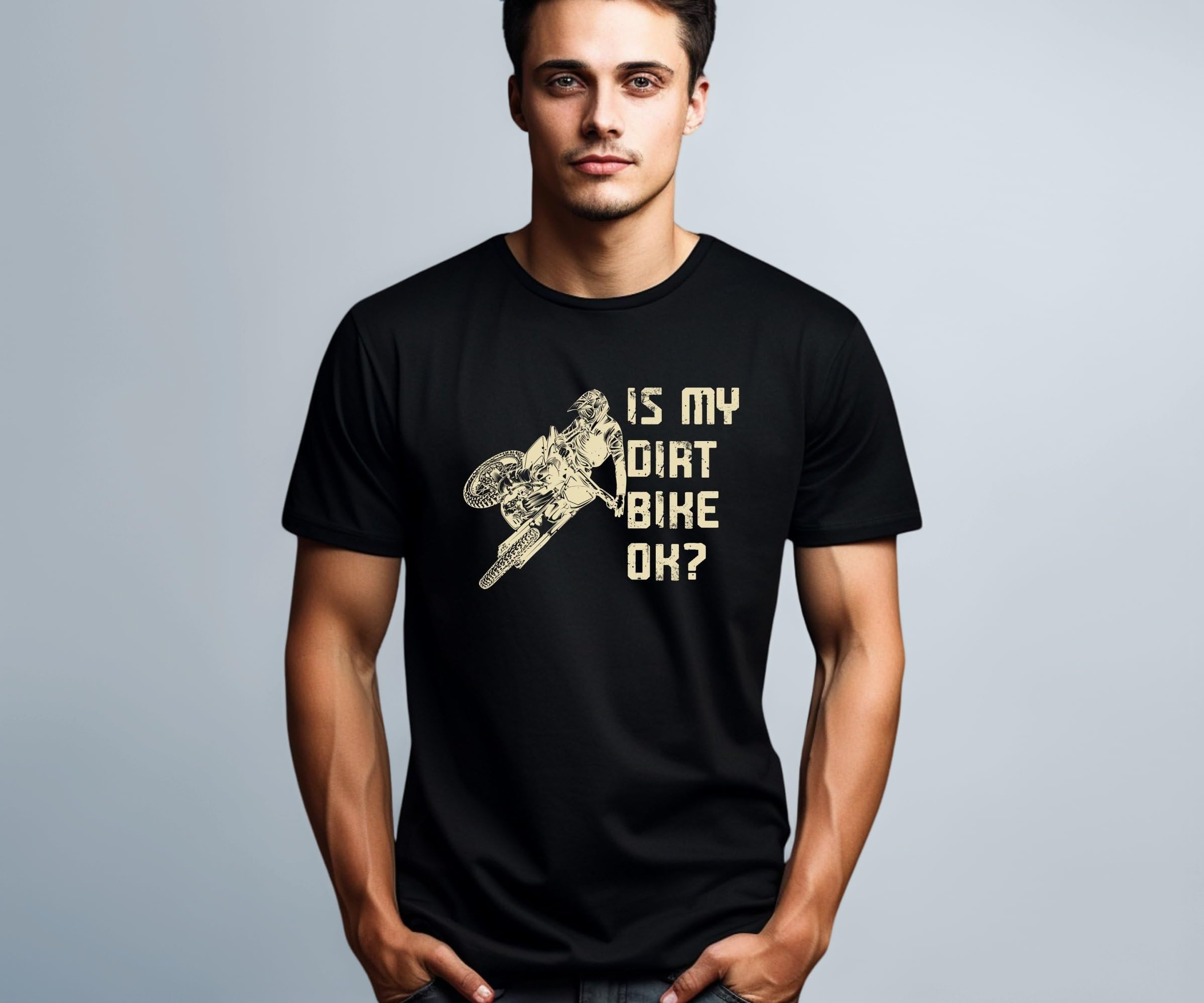 Vintage Motocross Dirt Bike T-Shirt, Funny Motorcycle Rider Tee, Distressed Biker Shirt, Gift for Dirt Biker, Casual Off-Road Apparel