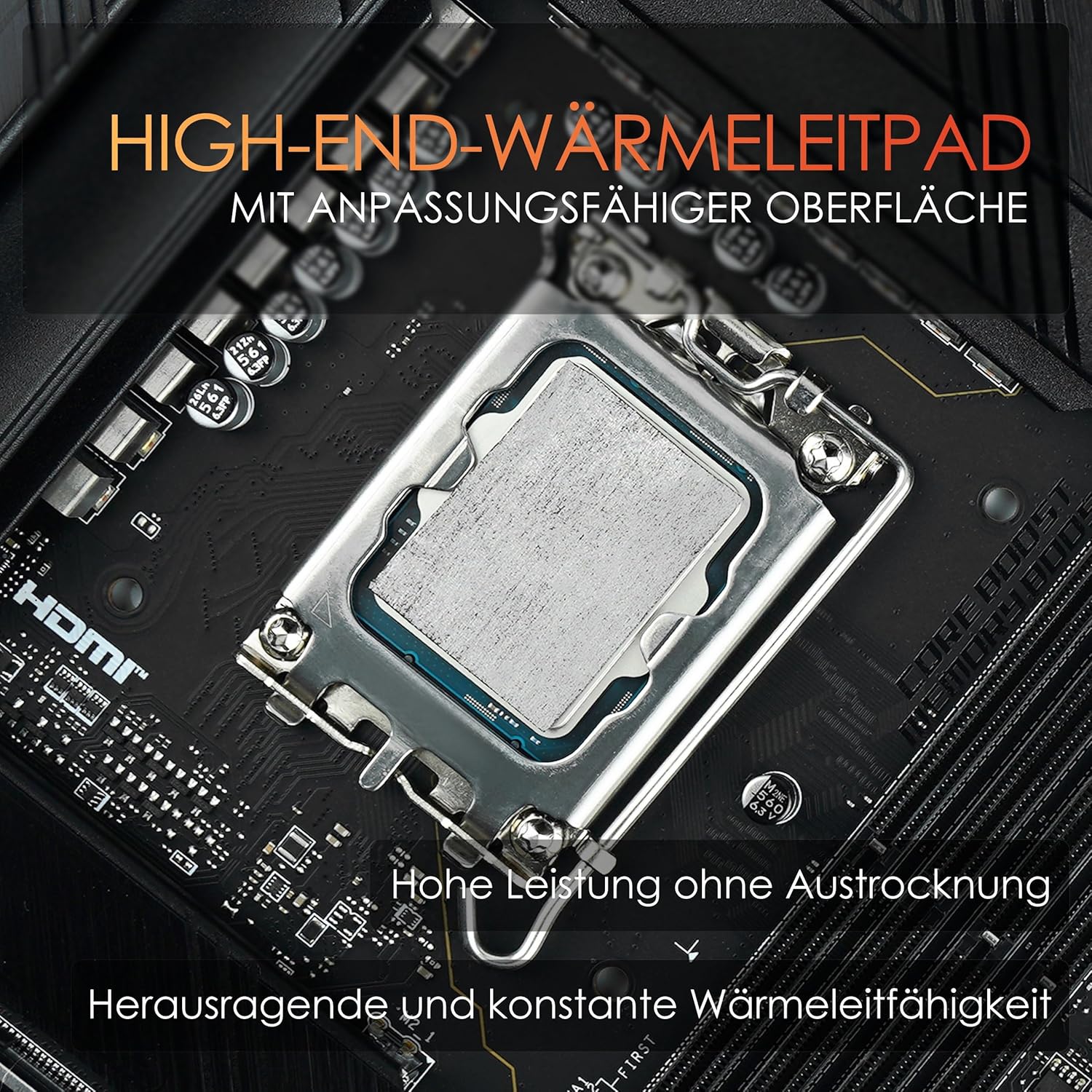 Thermal Grizzly KryoSheet (33x33x0.2mm) – Ultra High Thermal Conductivity Graphene Thermal Pad – Perfect Alternative for Thermal Paste on CPU/GPU/PS4/PS5/Xbox – Made in Sweden