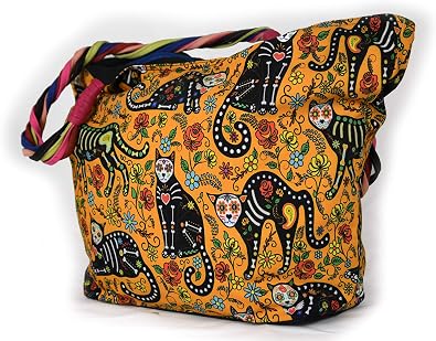 Cat-On-The-Bag Dia De Los Muertos 