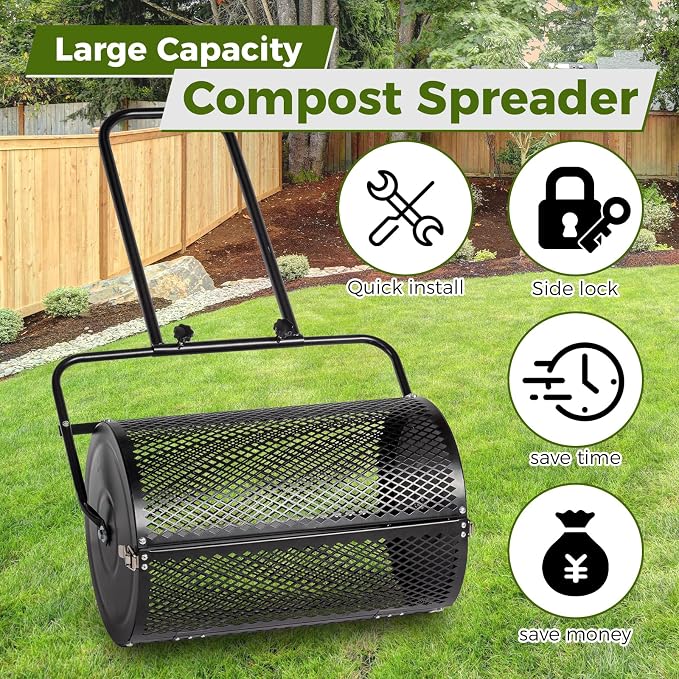 Distribuidor de Compost 24 Pulgadas con Mango en U miniatura 7