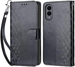 for Samsung Galaxy S25 Edge Phone Case, Embossed PU Leather Folio Flip Notebook Wallet Cover Compatible with Samsung S25 Edge Case [Magnet Closure][Kickstand][Card Slots],Black