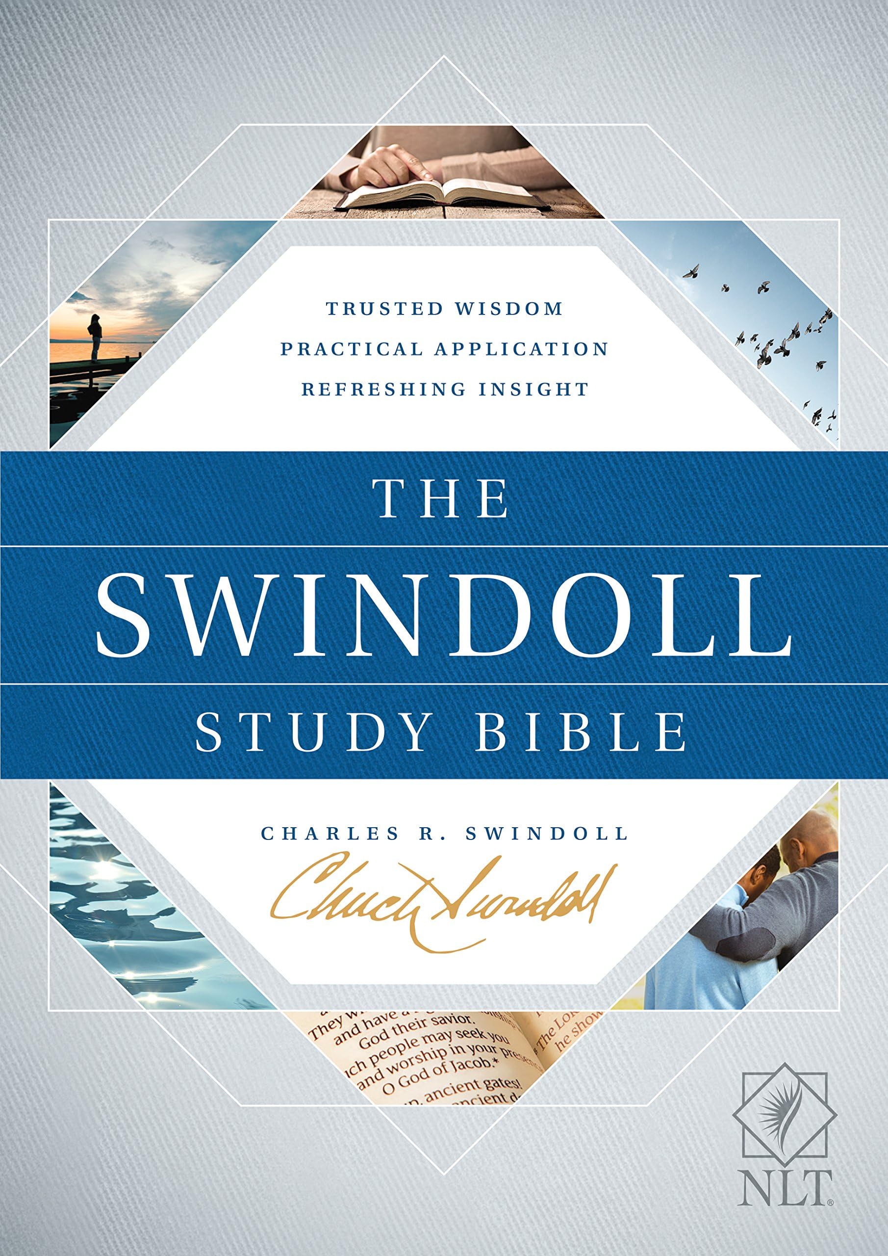 Tyndale NLT The Swindoll Study Bible (Hardcover) โ New Living Translation Study Bible by Charles Swindoll, Includes Study Notes, Book Introductions, Application Articles, Holy Land Tour and More!