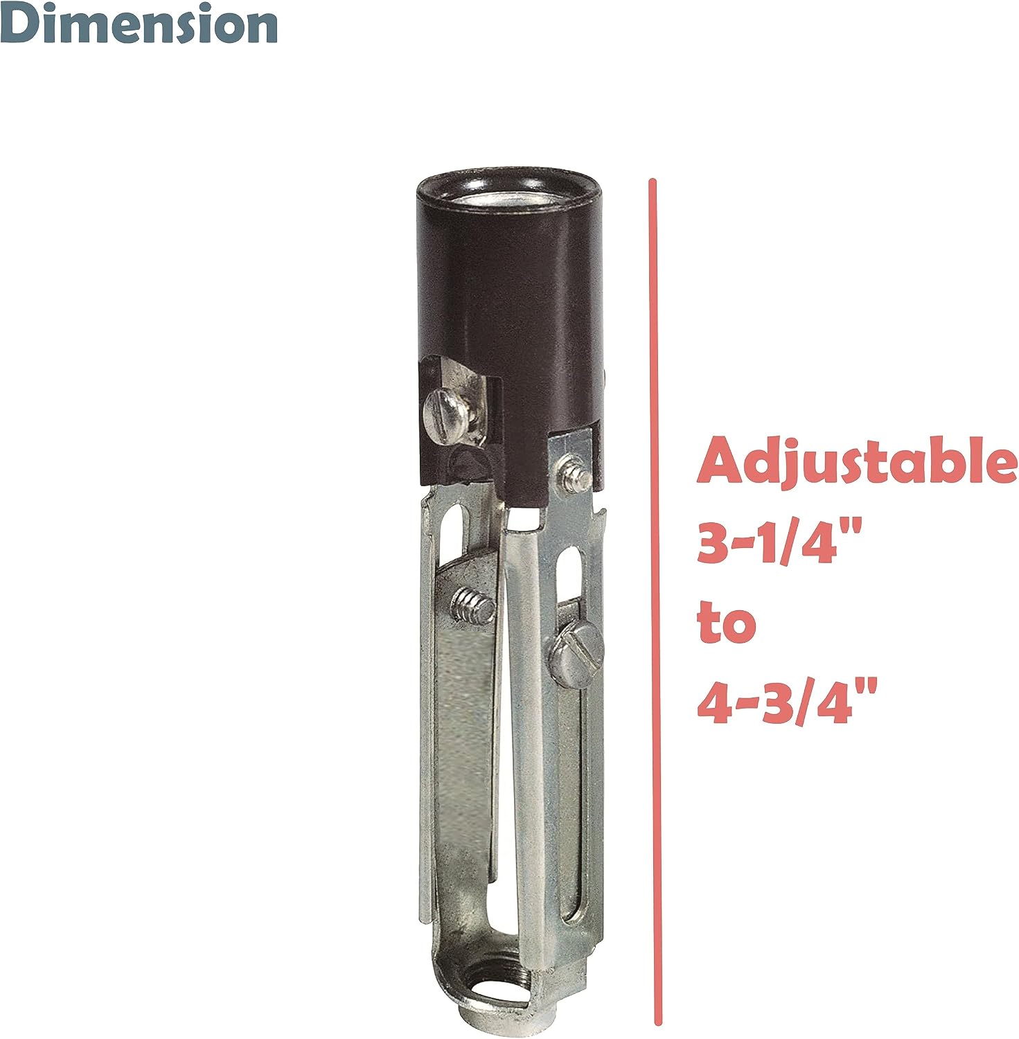 Aspen Creative 21324-4, Candelabra Adjustable Keyless Sockets, 4 Pack image 2