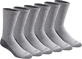 Dickies Men's Dri-Tech Original Moisture Control Crew Socks, Available in M-XXL (6, 12, 18 Pairs)