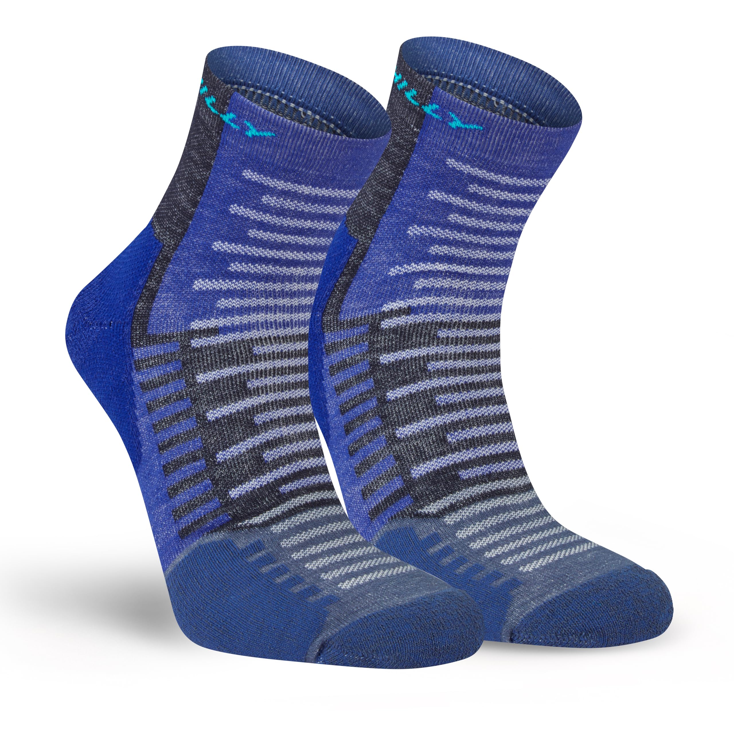 Hilly, Active - Anklet - Min Cushioning, Cobalt/Black, S