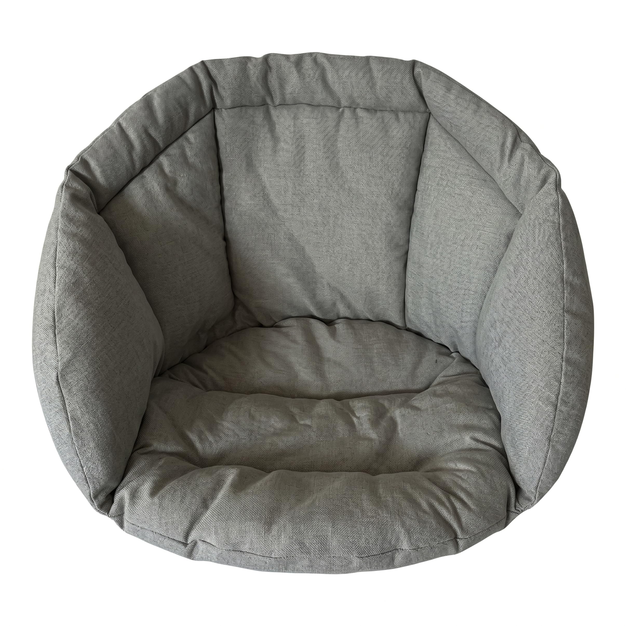 AwnsIMfreien Egg Chair Cushion, Egg Chair Cushion Replacement - Breathable Linen Blend For Comfort - Indoor/outdoor Cushions, Dark Gray, Indoor