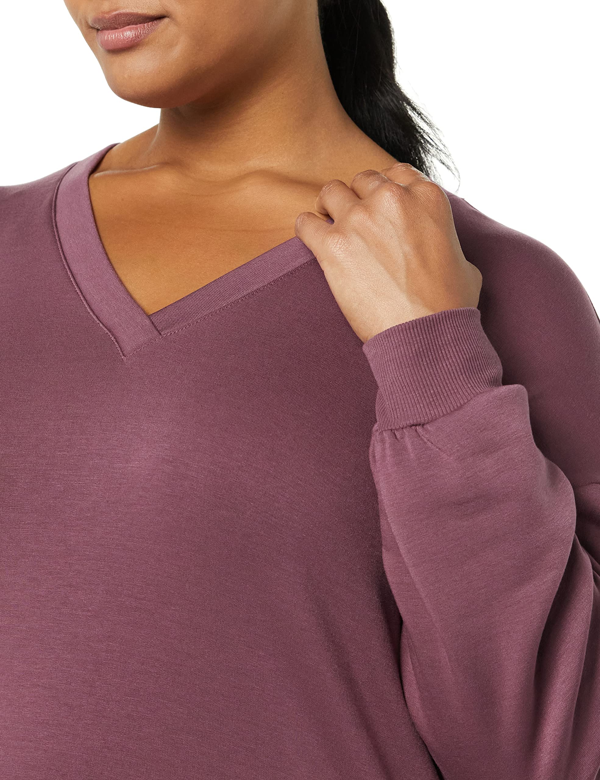 Amazon Aware Felpa in pile dalla vestibilità comoda con scollo a V (disponibile in taglie forti) Donna