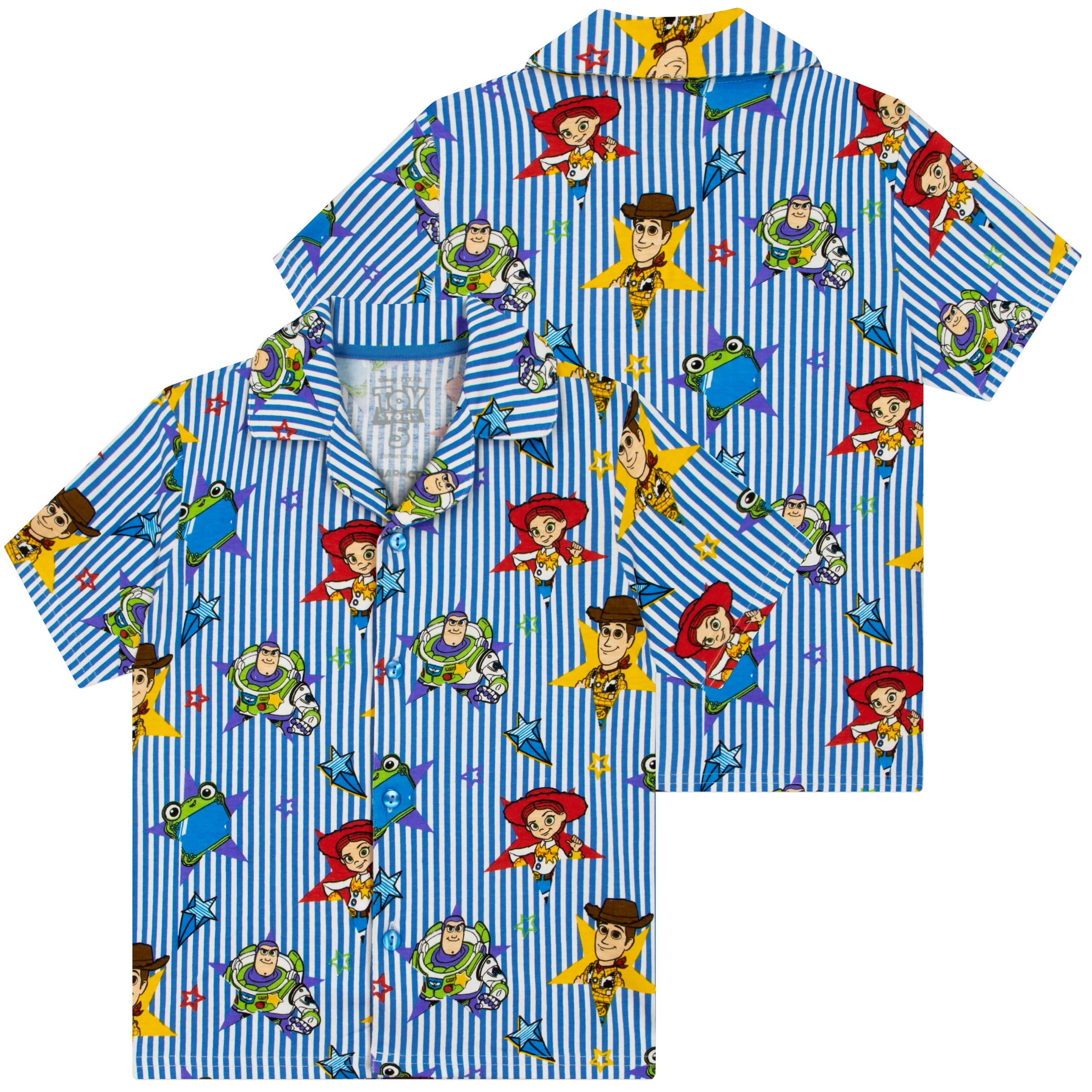 Disney Pyjama Toy Story, Pyjama Buzz L'Éclair, Woody Et Jessie, Pyjamas Manche Court pour Enfant