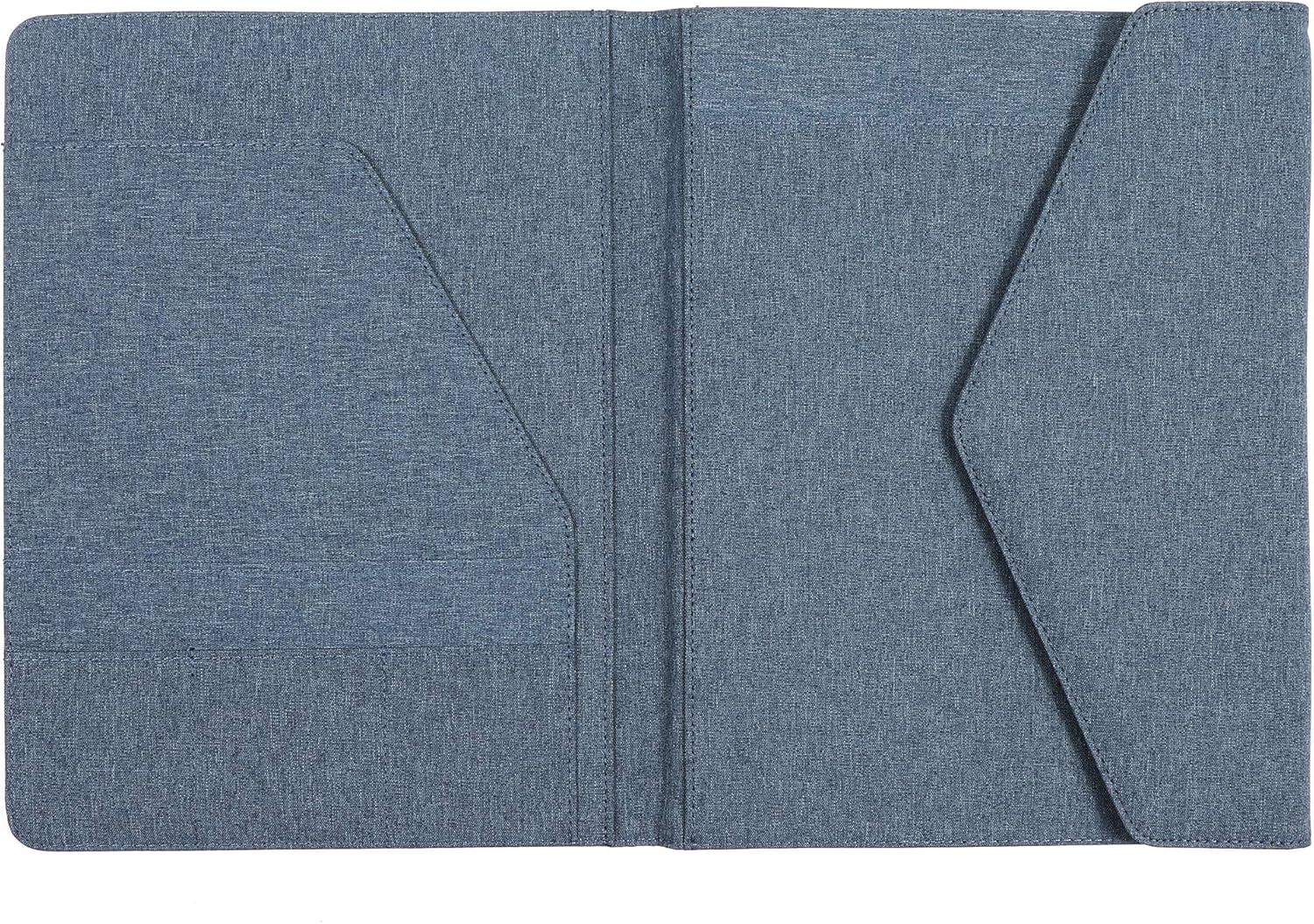 Blue Portfolio Folder, Business Portfolio Pad Binder (12.5 x 10 in) : Office Products