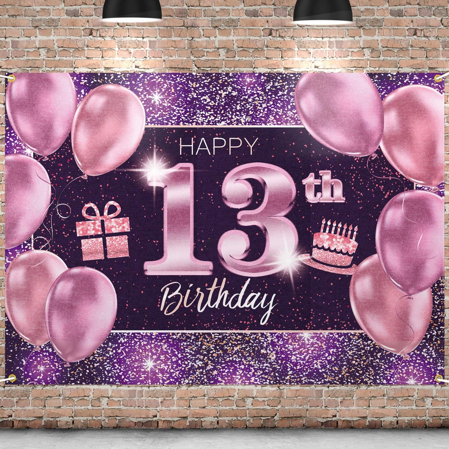 Amazon PAKBOOM Pancarta Grande Rosa Con Texto En Ingl s Happy 