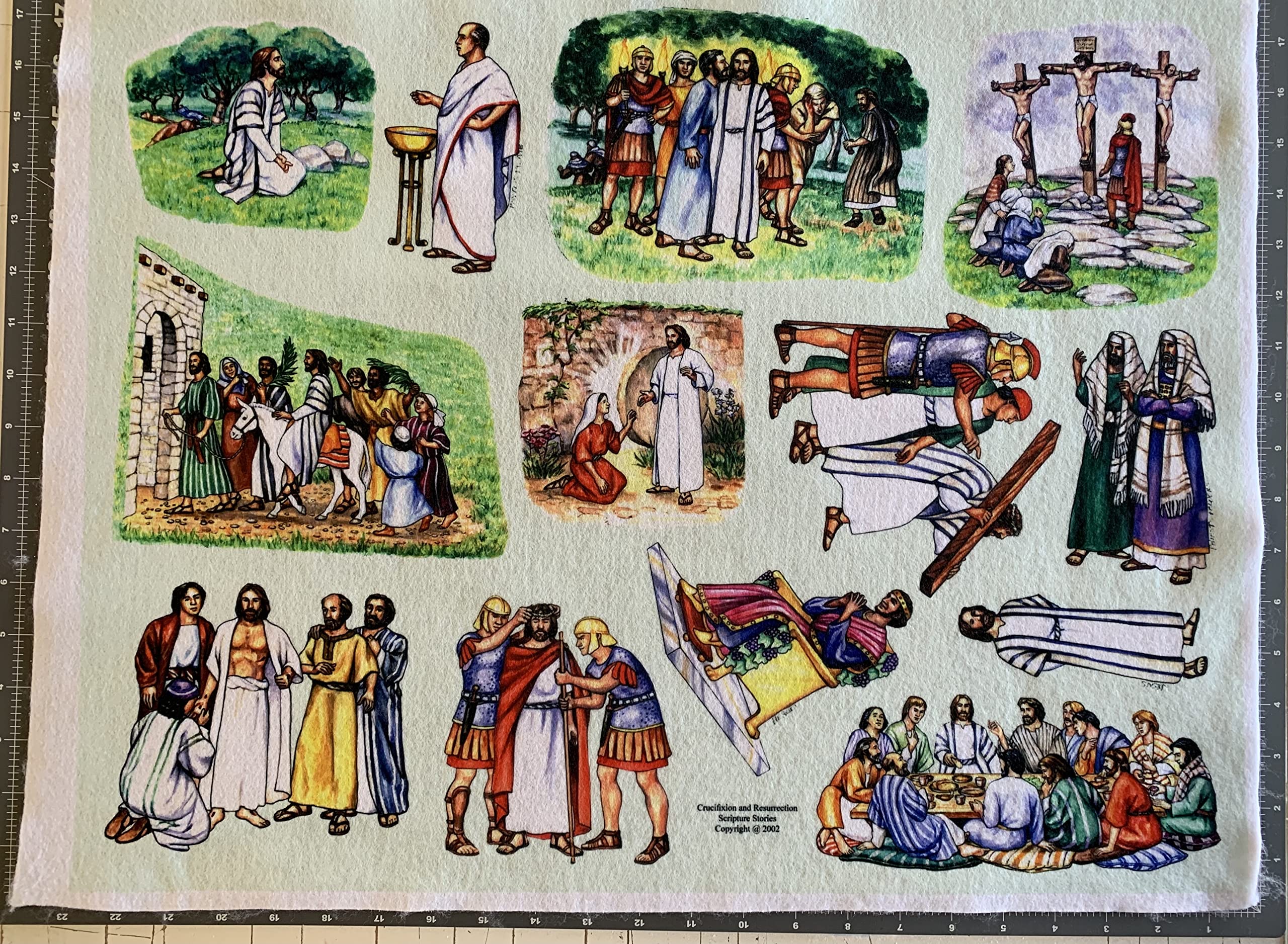 Story & Life of Jesus 13 Bible Stories for Flannel Board- You Cut Out Felt Figures
