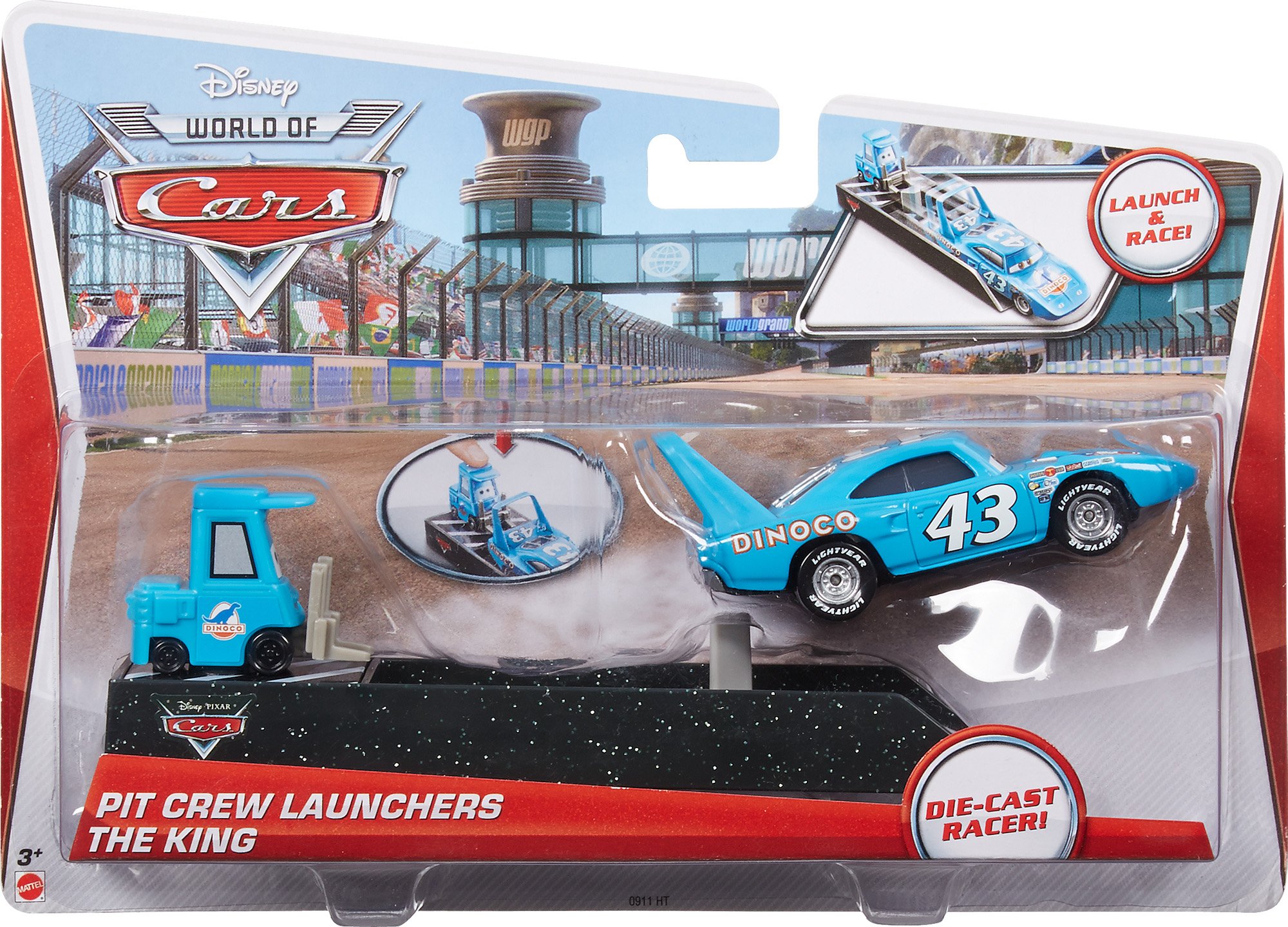 Disney Cars Pit Crew Launchers, 43 Dinoco The King : Amazon.sg: Toys