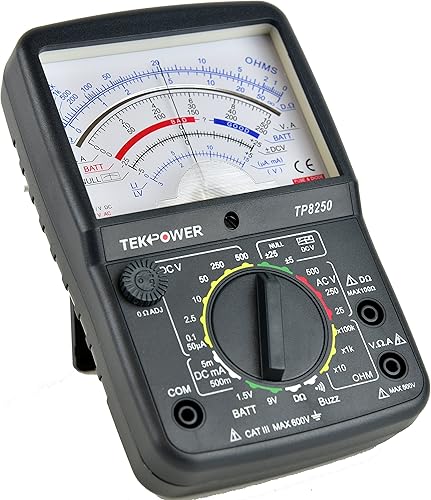 Miniatura 2 de Tekpower Multímetro analógico TP8250 con posición media NULL 0 para medición de variación