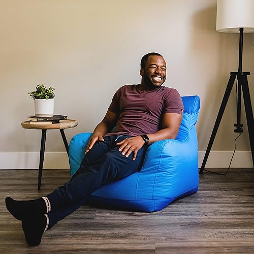 Miniatura 74 de Big Joe Roma - Puf para niños, sherpa de avena y rosa del desierto, gamuza vegana, 2 pies, ligero, recargable, asiento para niños Avena/Rosa del