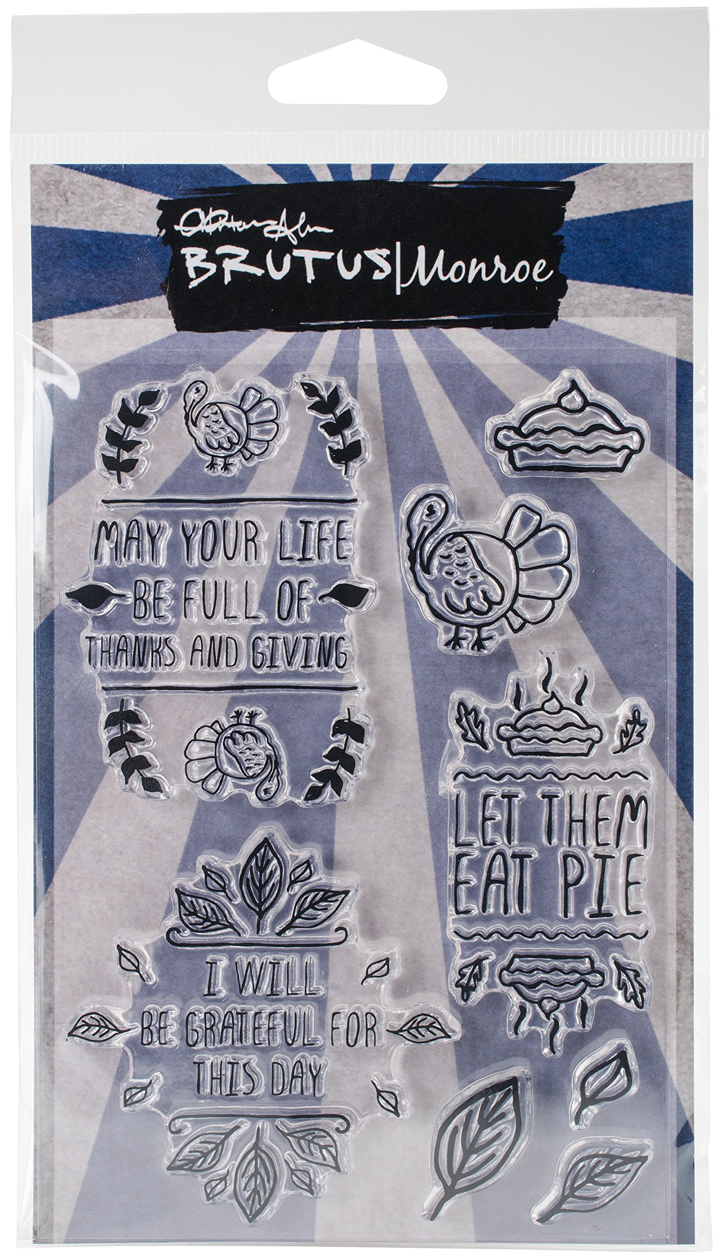 Brutus Monroe BRU0222 Clear Stamps 4"X6"-Turkey Day