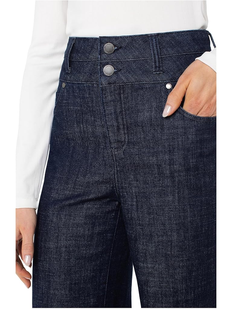 Blue Liverpool Los Angeles Stride High-rise Wide Leg Jeans