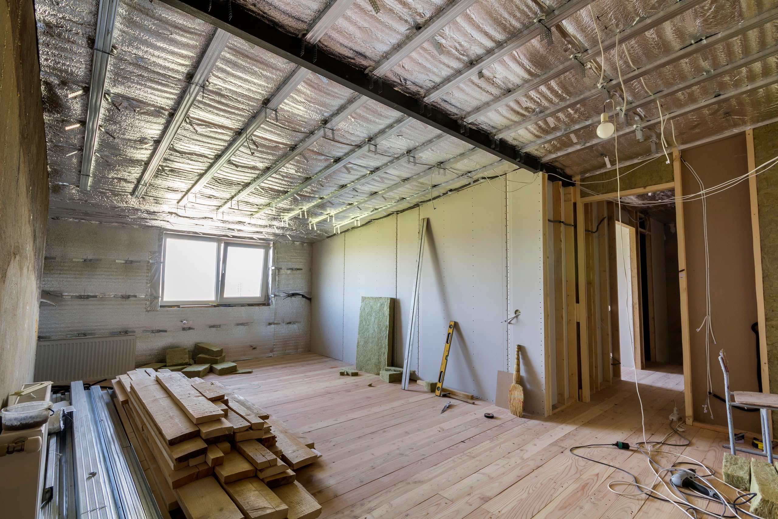 ROCKWOOL KLIMAMAT 20mm x 10m x 1m - Mattina a lamelle in lana di roccia in varie dimensioni – Isolamento di alta qualità per impianti di ventilazione e aria condizionata
