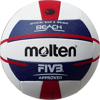 The Official Molten FIVB Approved Elite Beach Volleyball with a strong and durable Polyurethane and Machine stitched cover that is great all outdoor us