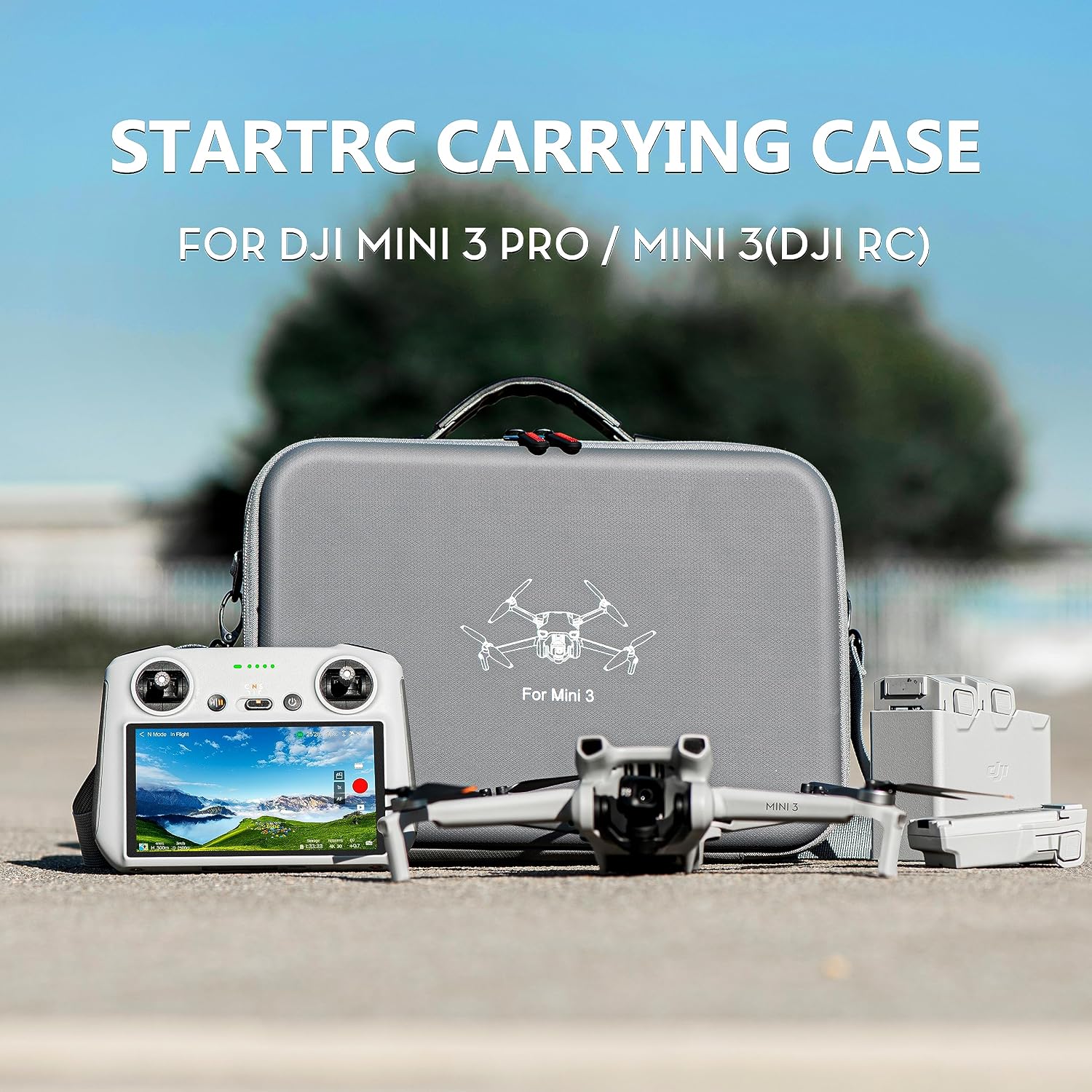 STARTRC Mini 3 Pro Carrying Case, Portable Travel Bag for DJI Mini 3 Drone Accessories (Mini 3 Pro RC)