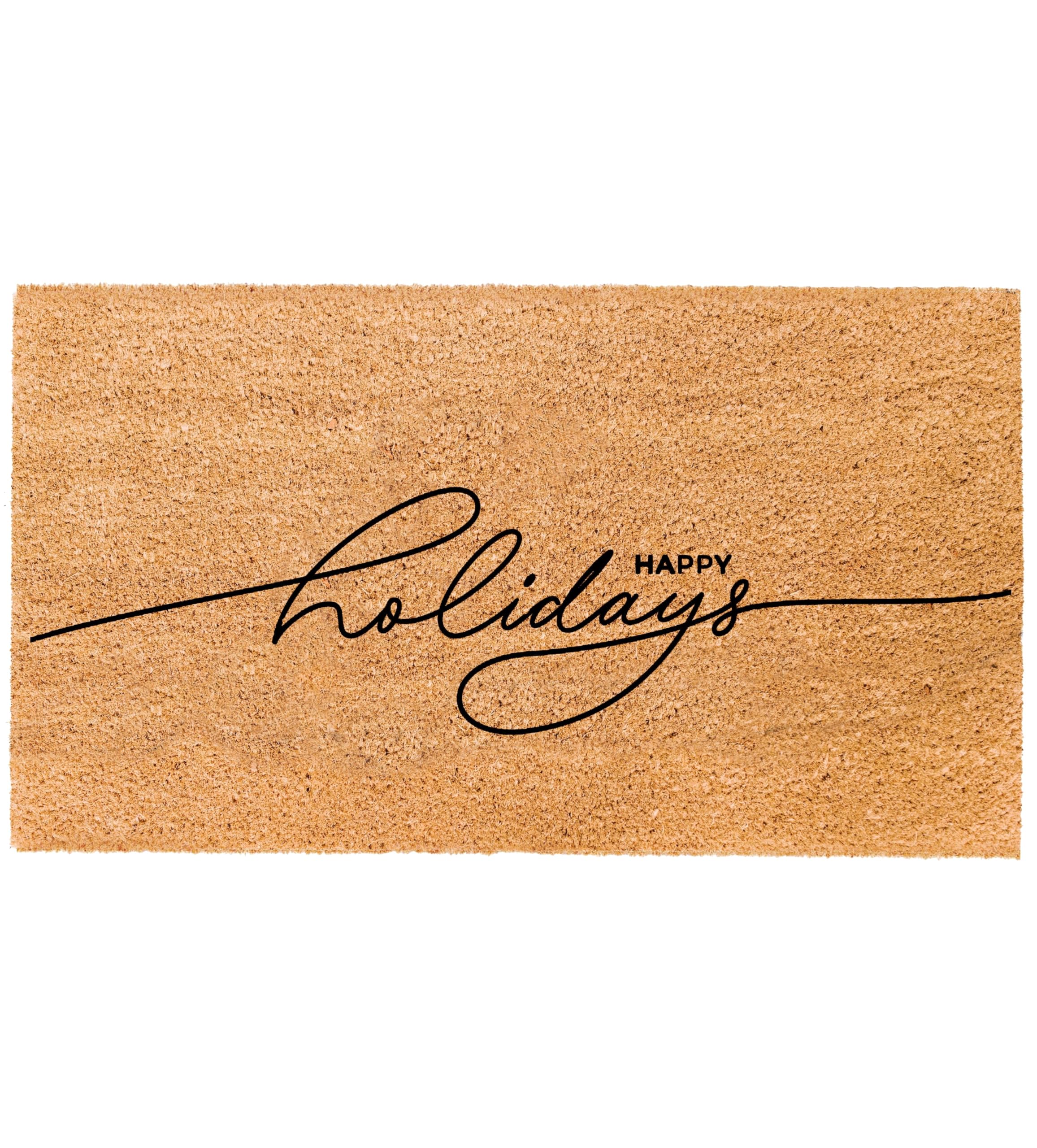 Similar Natural Coir Doormat with Non-Slip Backing - 17 x 30 - Outdoor/Indoor - Christmas Door Mat - Christmas - Happy Holidays - COIR-1730-15-304