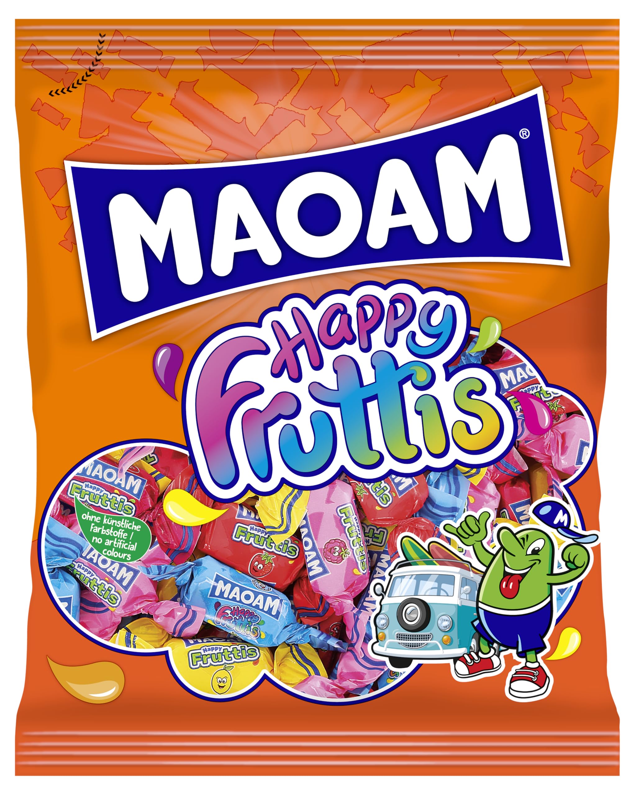 MAOAM - Caramelos blandos happy fruits bolsa 175 gr