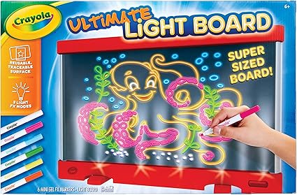 Crayola Ultimate Light Board Red, Gift for Kids, Amazon Exclusive